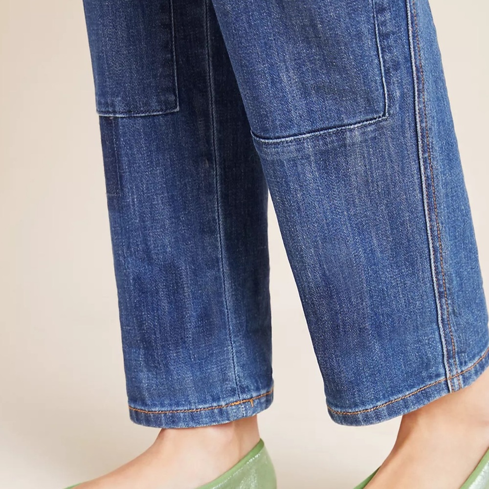 NWT Anthropologie Pilcro Embroidered Slim Boyfriend Jeans - Picture 4 of 6